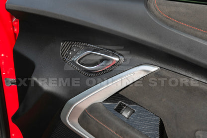 2019-24 Camaro Dry Carbon Fiber Interior Door Handle Cover image 5