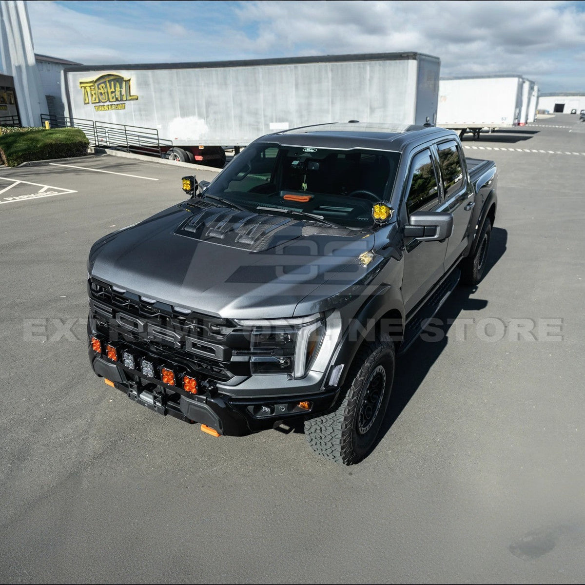 2021-Up F-150 Raptor Carbon Fiber Hood Cover image 22