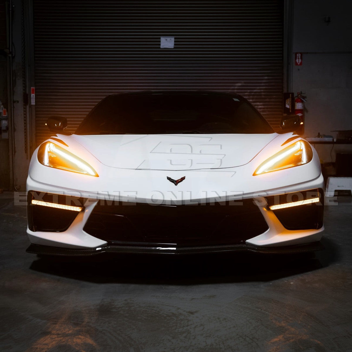 2020-Up Corvette C8 DRY CARBON FIBER Sequential LED DRL Light Bar Bezel Insert image 26