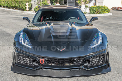 Chevrolet Corvette C7 ZR1 DRY CARBON FIBER Front Splitter Winglet image 11