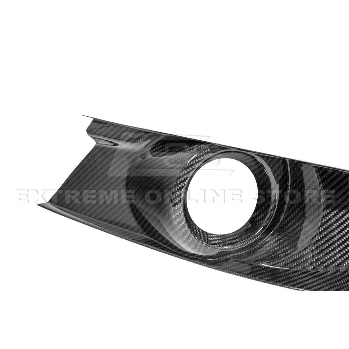2015-17 Ford Mustang DRY CABON FIBER Front Bumper Fog Light Bezel Cover Pair image 15