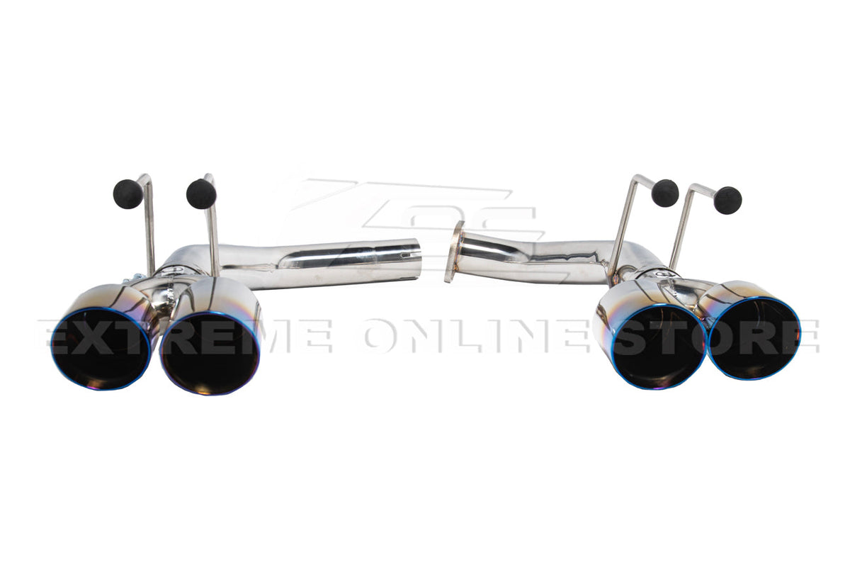 2021-Up Acura TLX Stainless Steel Muffler Delete Quad Tips Axle Back Exhaust image 12