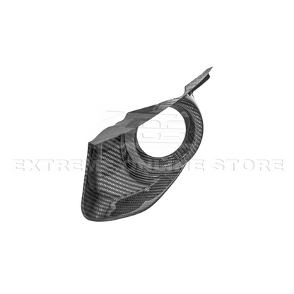 2015-17 Ford Mustang DRY CABON FIBER Front Bumper Fog Light Bezel Cover Pair image 14