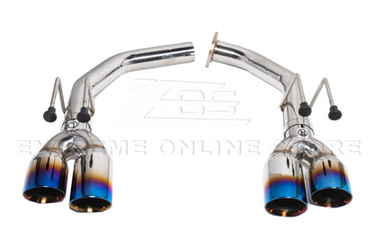 2021-Up Acura TLX Stainless Steel Muffler Delete Quad Tips Axle Back Exhaust image 13