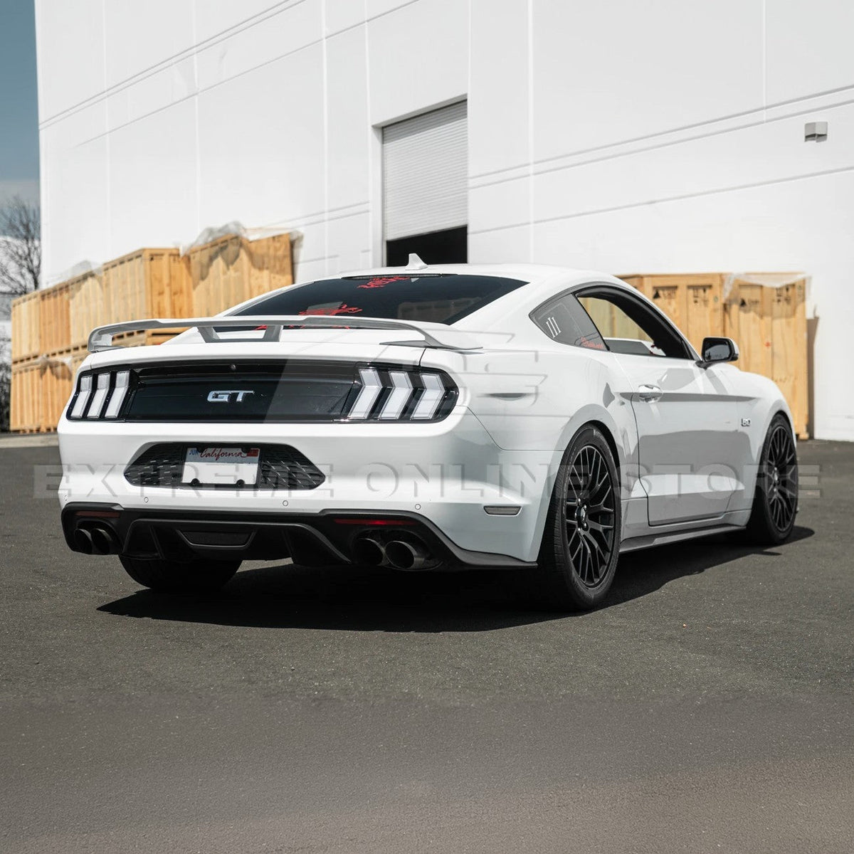 2015-23 Ford Mustang Rear License Plate Frame Trim Cover image 8