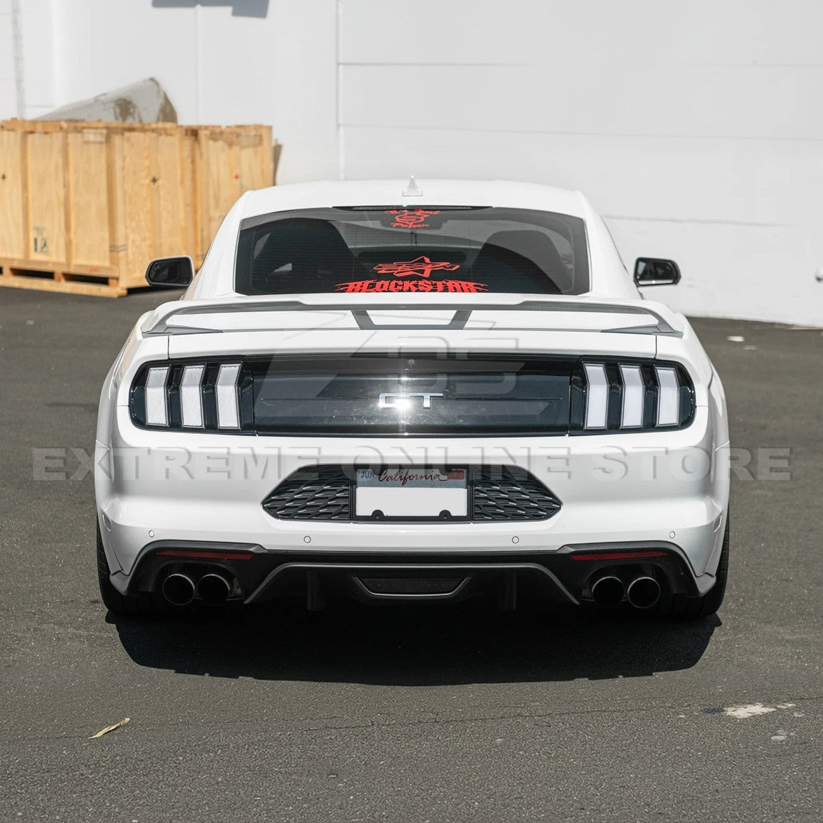 2015-23 Ford Mustang Rear License Plate Frame Trim Cover image 7