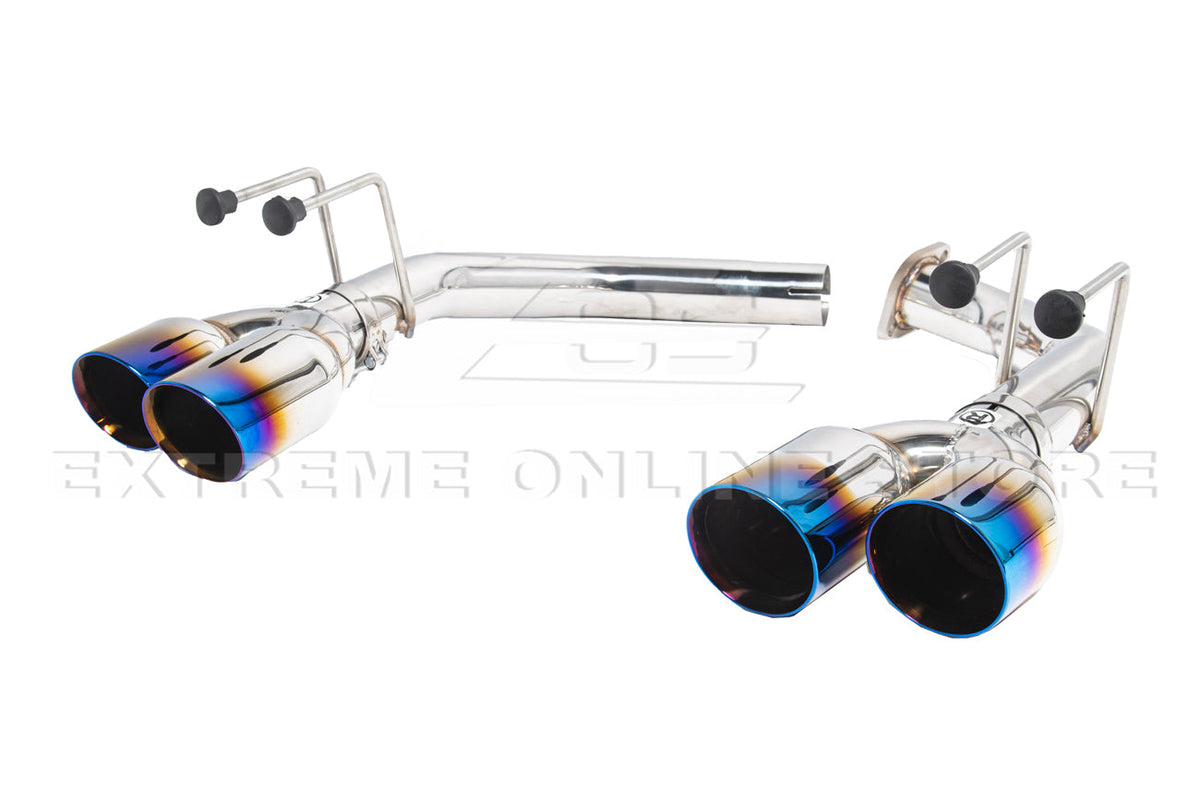2021-Up Acura TLX Stainless Steel Muffler Delete Quad Tips Axle Back Exhaust image 14