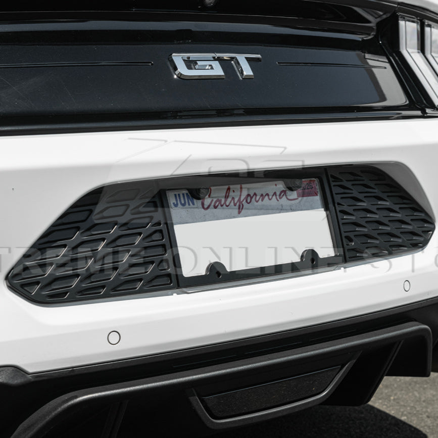 2015-23 Ford Mustang Rear License Plate Frame Trim Cover image 10