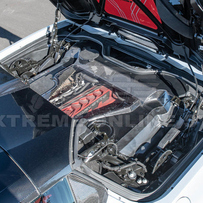 Corvette C8 HTC DRY Carbon Fiber Engine Bay Panel Cover image 22