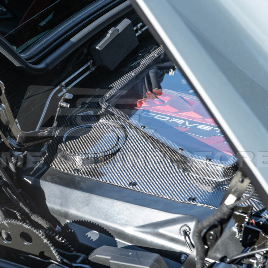 Corvette C8 HTC DRY Carbon Fiber Engine Bay Panel Cover image 23