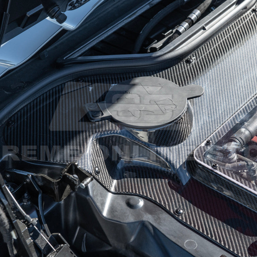 Corvette C8 HTC DRY Carbon Fiber Engine Bay Panel Cover image 25