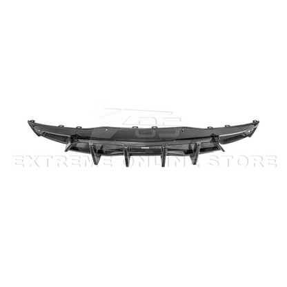 2020-Up Corvette C8 DRY CARBON FIBER Rear Bumper Diffuser Quad Exit image 24