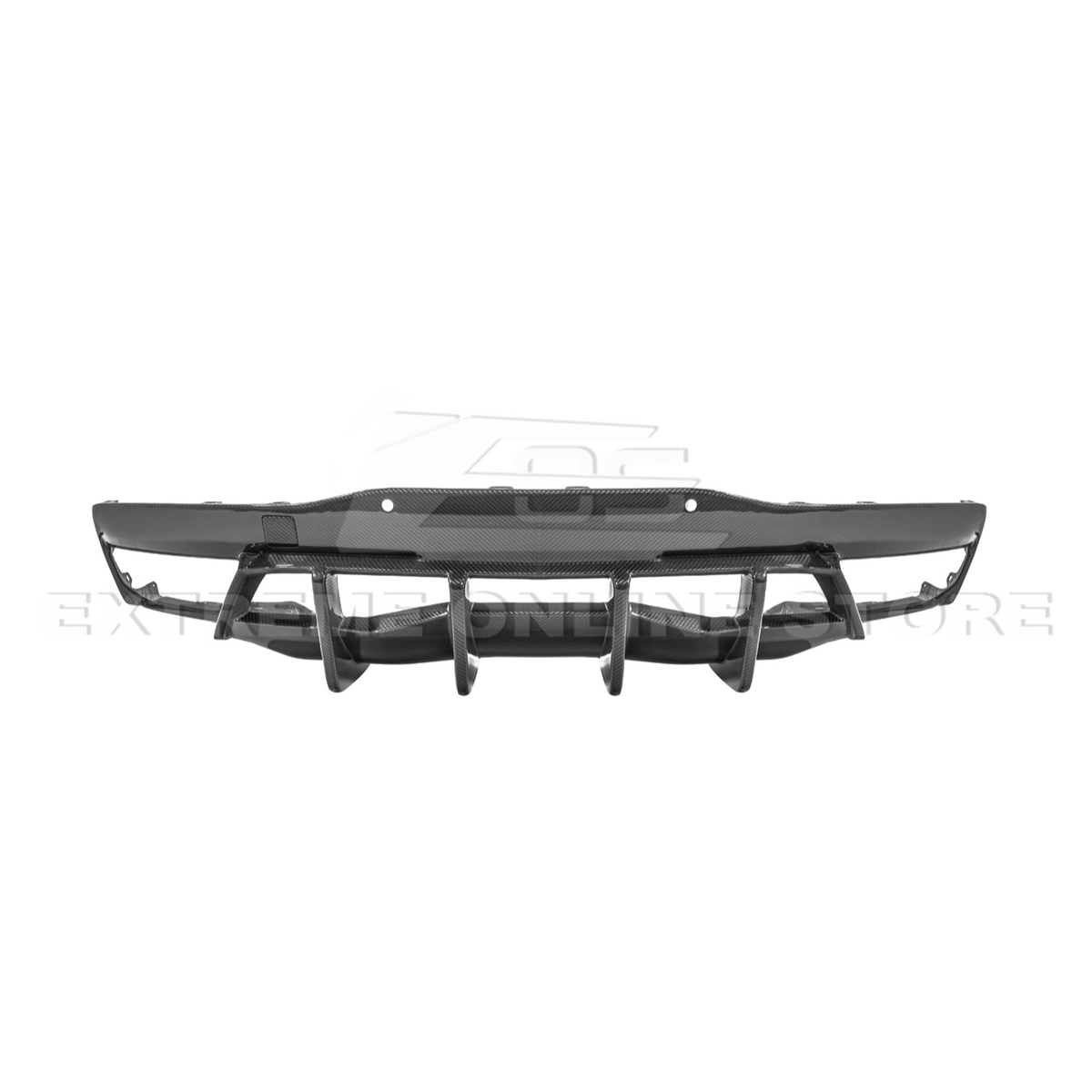 2020-Up Corvette C8 DRY CARBON FIBER Rear Bumper Diffuser Quad Exit image 23