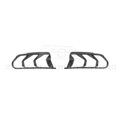 2018-23 Ford Mustang DRY CARBON FIBER Rear Tail Light Trim Bezel Cover Pair image 17