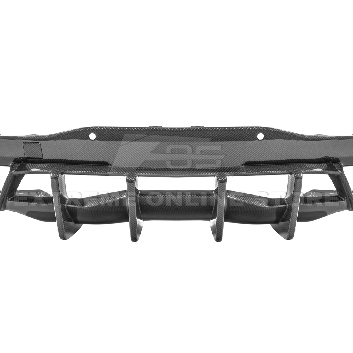 2020-Up Corvette C8 DRY CARBON FIBER Rear Bumper Diffuser Quad Exit image 26