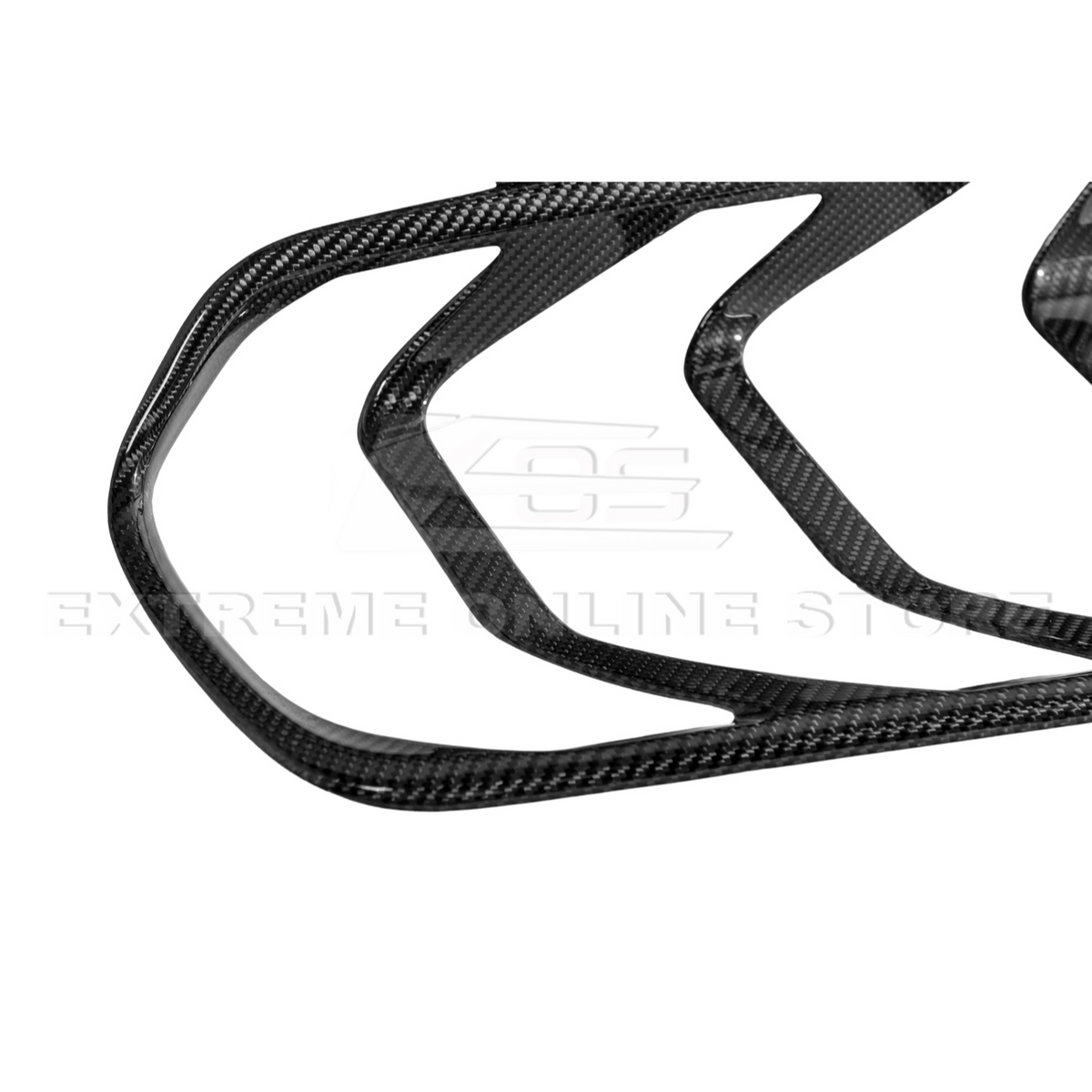 2018-23 Ford Mustang DRY CARBON FIBER Rear Tail Light Trim Bezel Cover Pair image 19