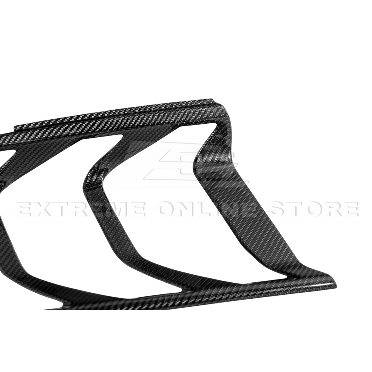 2018-23 Ford Mustang DRY CARBON FIBER Rear Tail Light Trim Bezel Cover Pair image 20