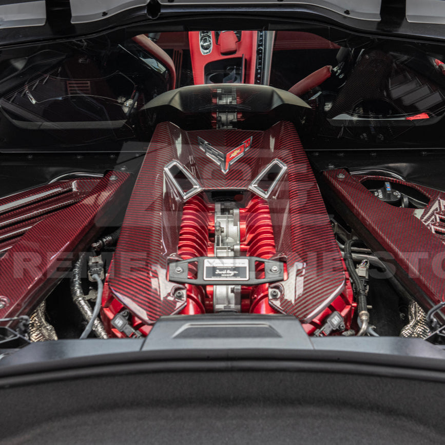 Chevrolet Corvette C8 Z06 DRY CARBON FIBER Engine Cover image 30