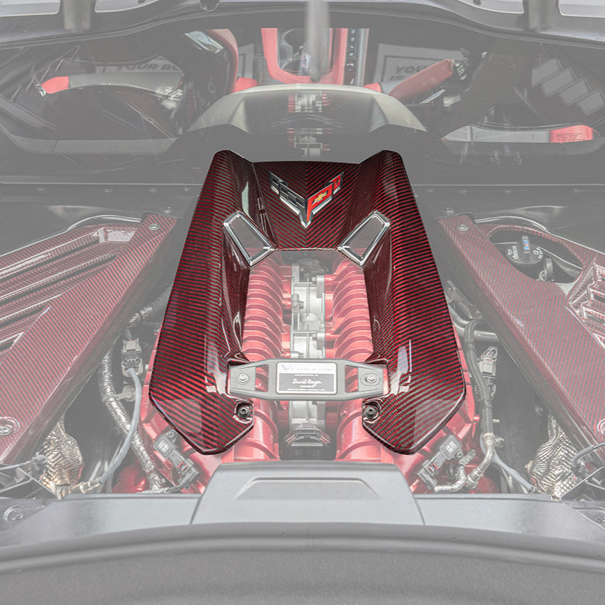 Chevrolet Corvette C8 Z06 DRY CARBON FIBER Engine Cover image 1