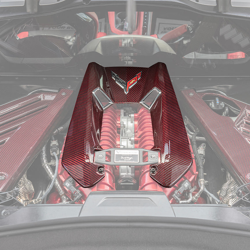 Chevrolet Corvette C8 Z06 DRY CARBON FIBER Engine Cover image 1