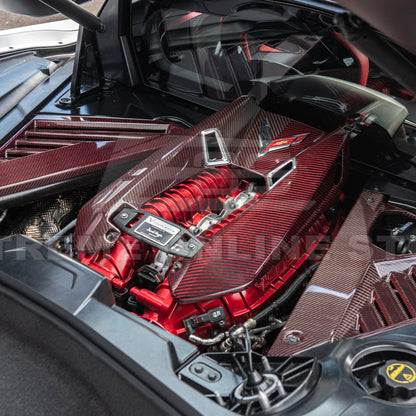 Chevrolet Corvette C8 Z06 DRY CARBON FIBER Engine Cover image 31