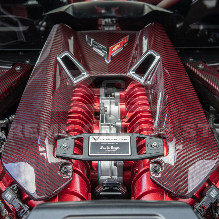 Chevrolet Corvette C8 Z06 DRY CARBON FIBER Engine Cover image 32