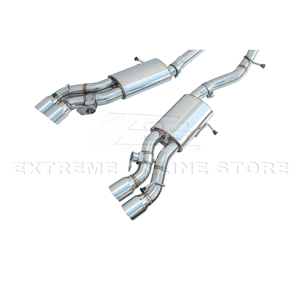 2016-2019 Cadillac CTS-V Muffler Resonated Cat Back Exhaust image 10