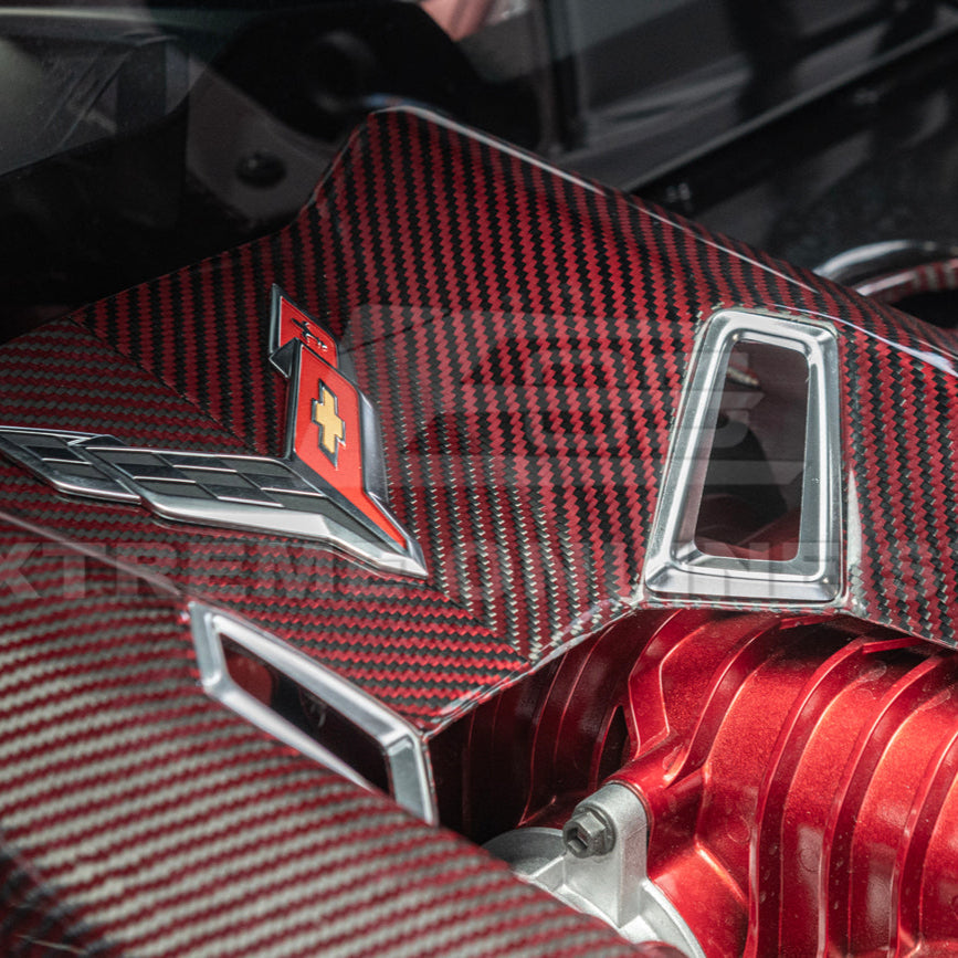 Chevrolet Corvette C8 Z06 DRY CARBON FIBER Engine Cover image 36
