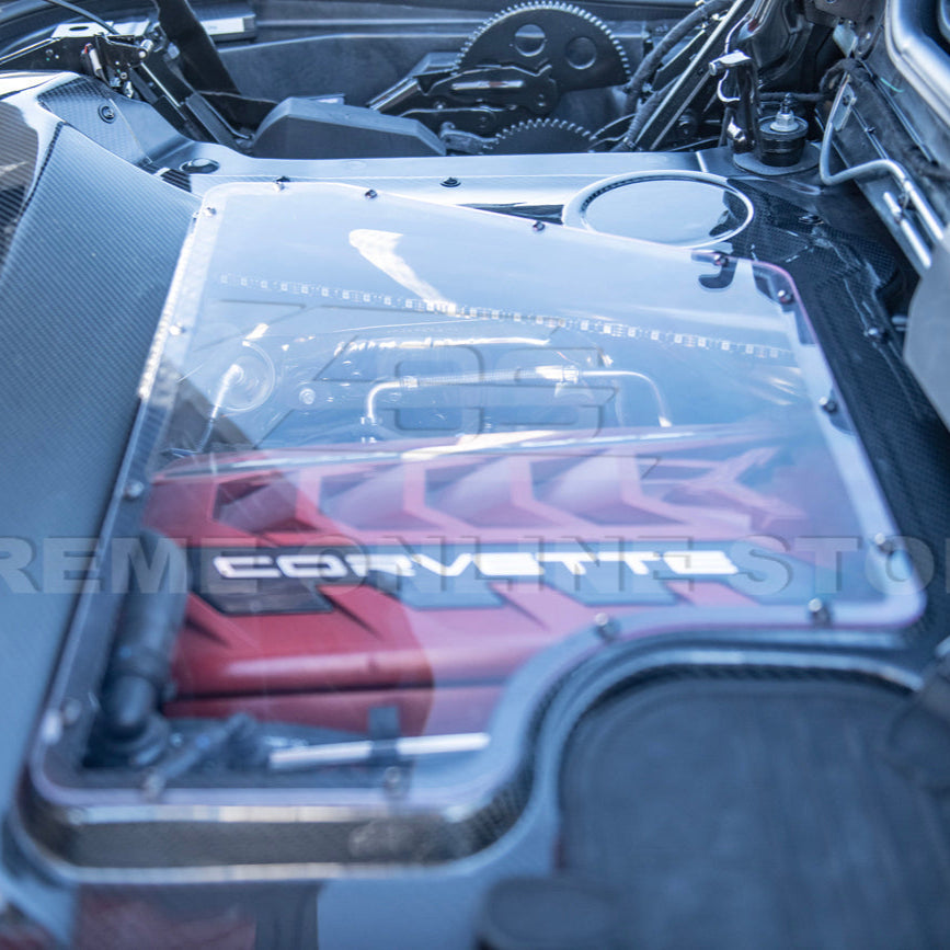 Corvette C8 HTC DRY Carbon Fiber Engine Bay Panel Cover image 27