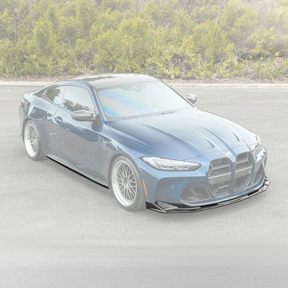 2021-Up BMW G82 G83 M4 VRS Carbon Fiber Front Splitter Lip Side Skirts image 2