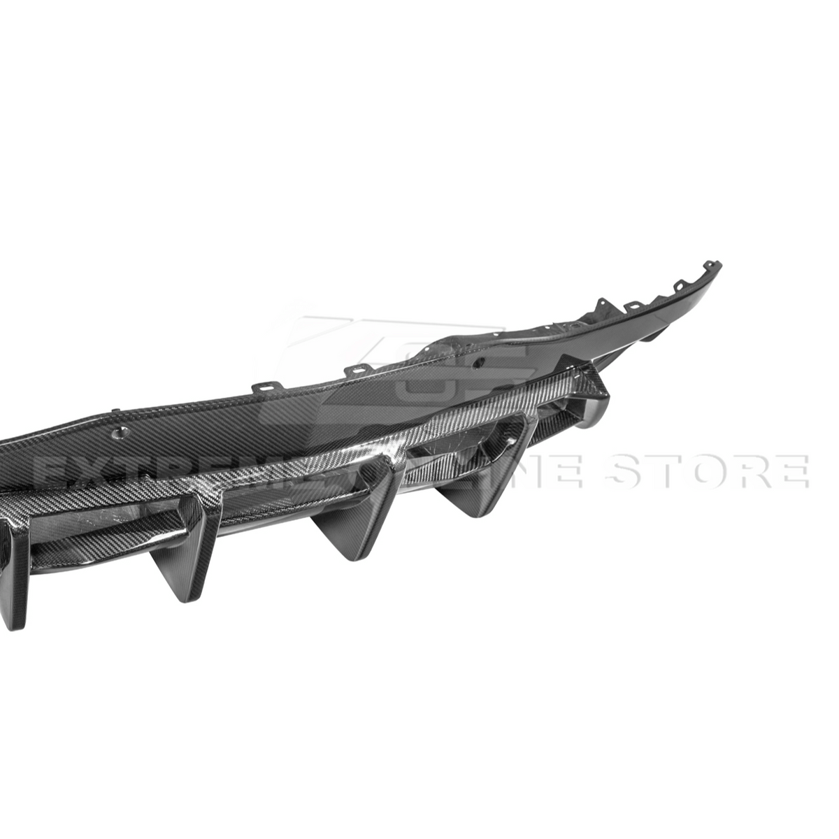2020-Up Corvette C8 DRY CARBON FIBER Rear Bumper Diffuser Quad Exit image 32