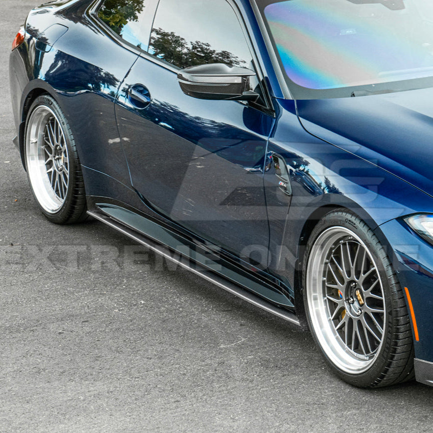2021-Up BMW G82 G83 M4 VRS Carbon Fiber Front Splitter Lip Side Skirts image 10