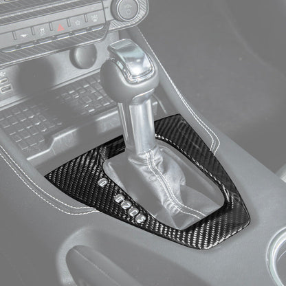 2024-Up Mustang DRY CARBON FIBER Gear Shift Panel Cover image 2