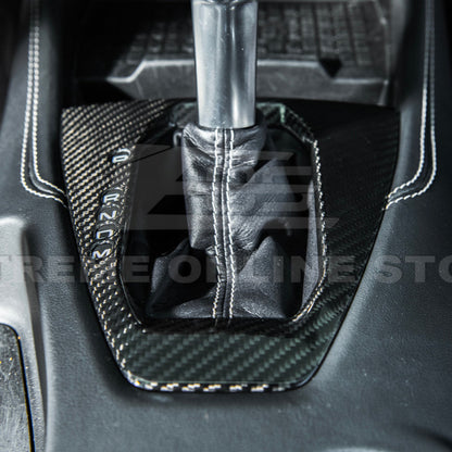 2024-Up Mustang DRY CARBON FIBER Gear Shift Panel Cover image 7