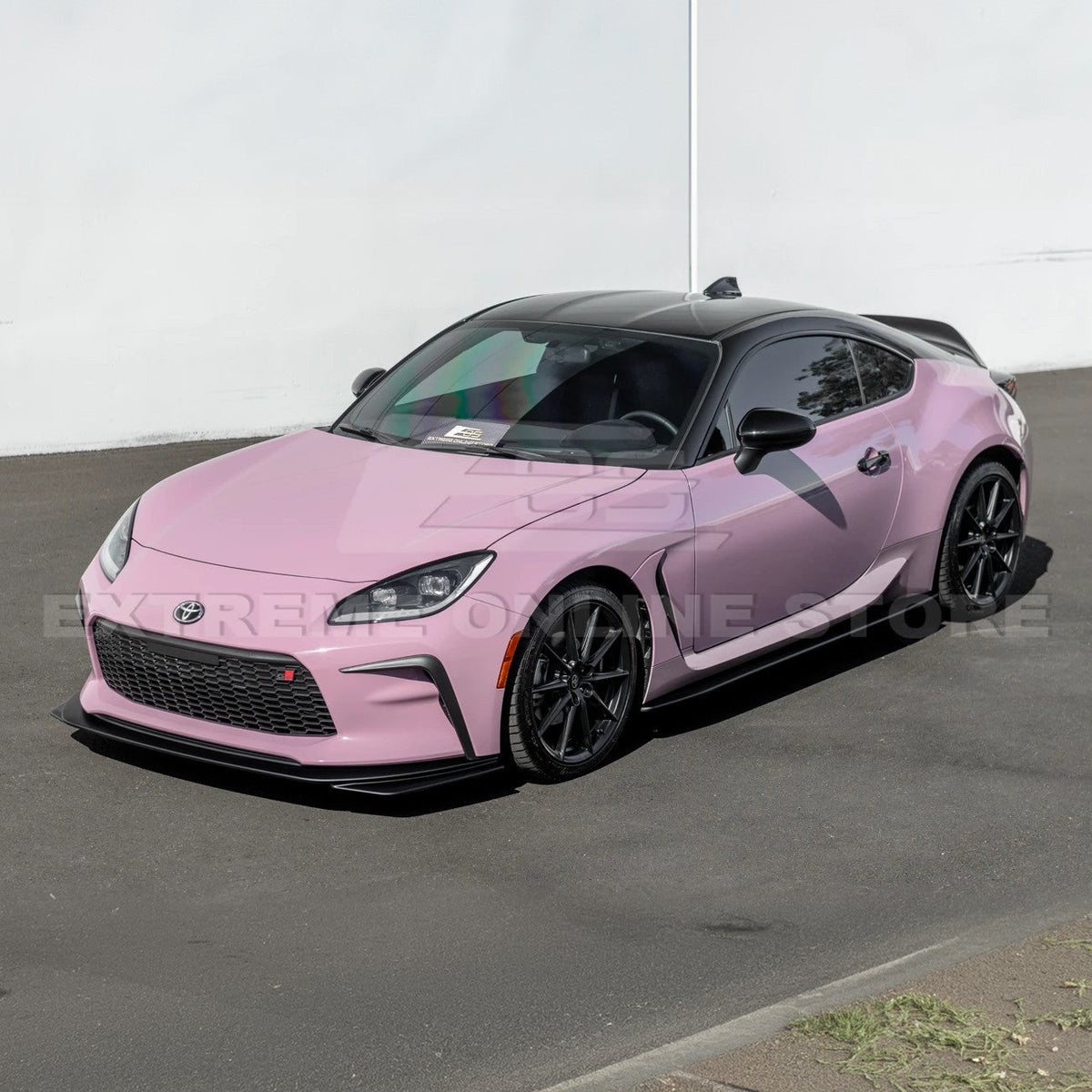 2022-Up Toyota GR86 AS Style ABS Plastic Matte Black Front Splitter Side Skirt image 3