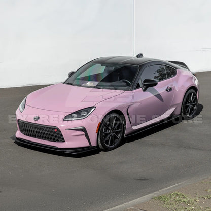 2022-Up Toyota GR86 AS Style ABS Plastic Matte Black Front Splitter Side Skirt image 3