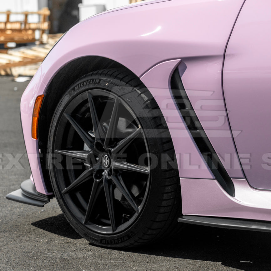 2022-Up Toyota GR86 AS Style ABS Plastic Matte Black Front Splitter Side Skirt image 7