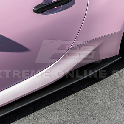2022-Up Toyota GR86 AS Style ABS Plastic Matte Black Front Splitter Side Skirt image 10