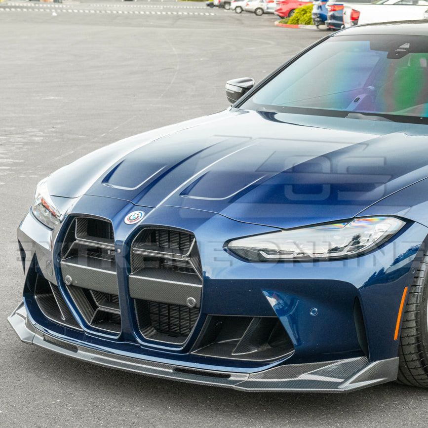 2021-Up BMW G82 G83 M4 VRS Carbon Fiber Front Splitter Lip Side Skirts image 4