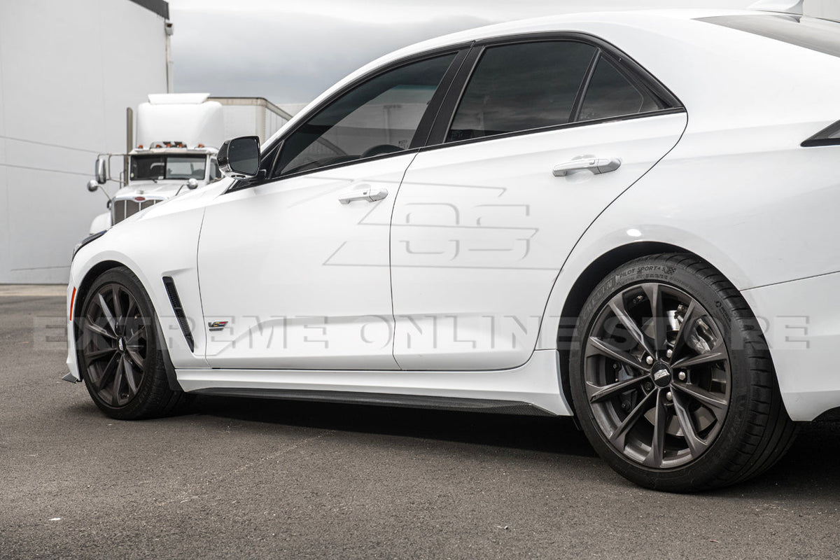 2020-Up Cadillac CT4 Side Skirts Panel Extension image 4