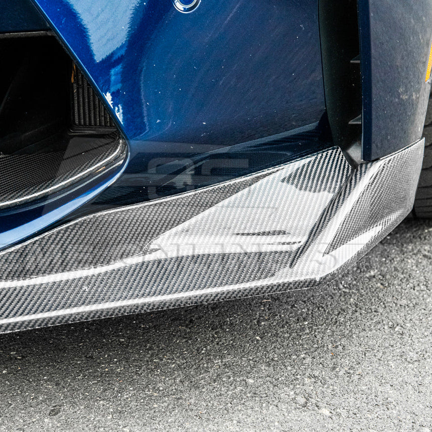 2021-Up BMW G82 G83 M4 VRS Carbon Fiber Front Splitter Lip Side Skirts image 15