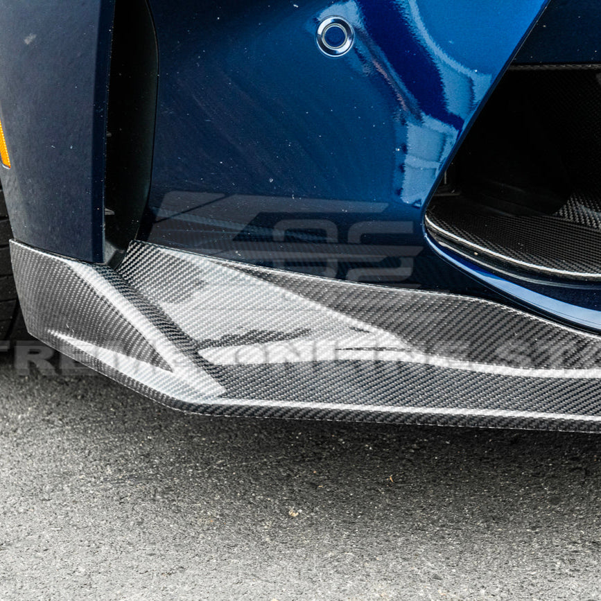 2021-Up BMW G82 G83 M4 VRS Carbon Fiber Front Splitter Lip Side Skirts image 13