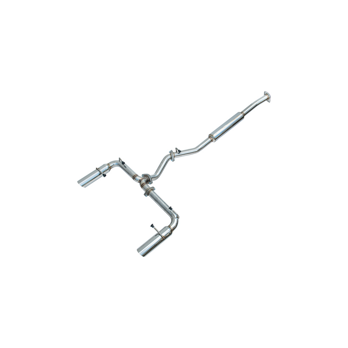 2022-Present Toyota GR86 Subaru BRZ BOSO Style Muffler Delete Cat Back Exhaust image 2