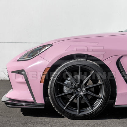 2022-Up Toyota GR86 AS Style ABS Plastic Matte Black Front Splitter Side Skirt image 28