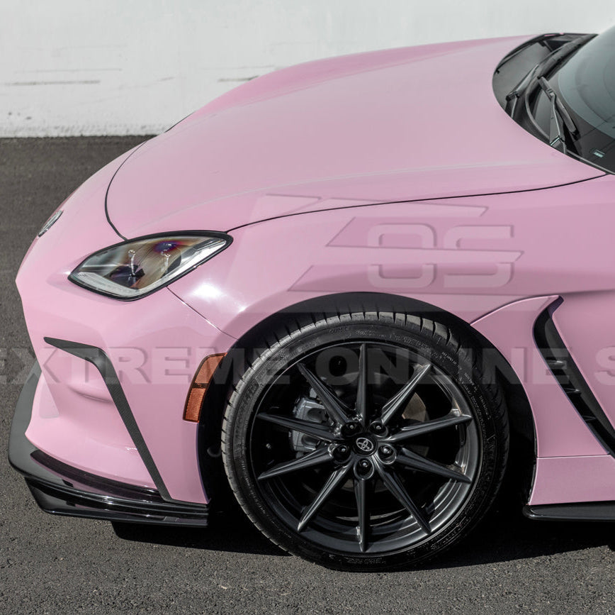 2022-Up Toyota GR86 AS Style ABS Plastic Matte Black Front Splitter Side Skirt image 29