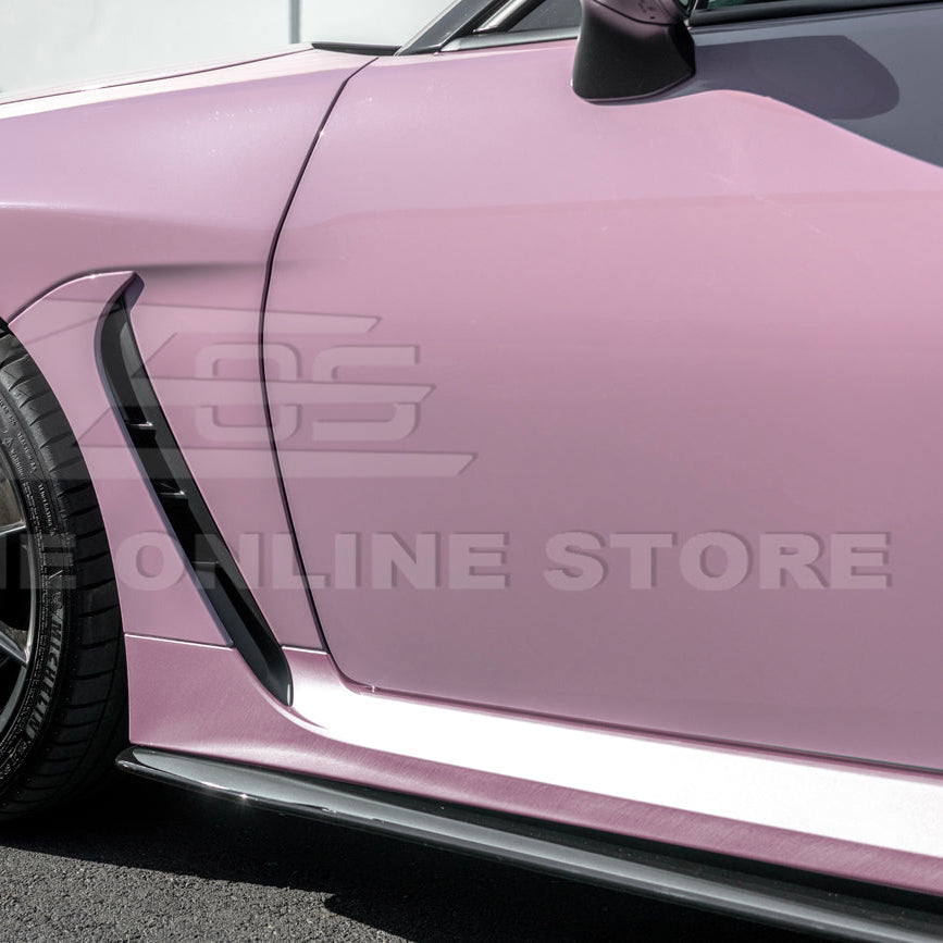2022-Up Toyota GR86 AS Style ABS Plastic Matte Black Front Splitter Side Skirt image 30