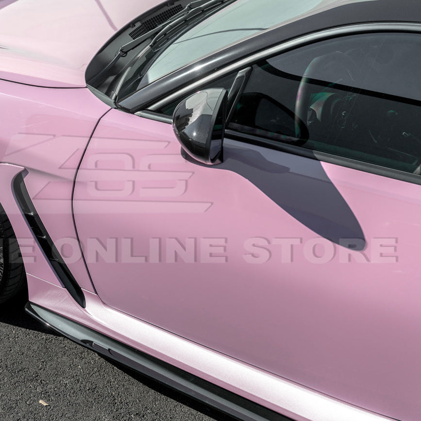 2022-Up Toyota GR86 AS Style ABS Plastic Matte Black Front Splitter Side Skirt image 31