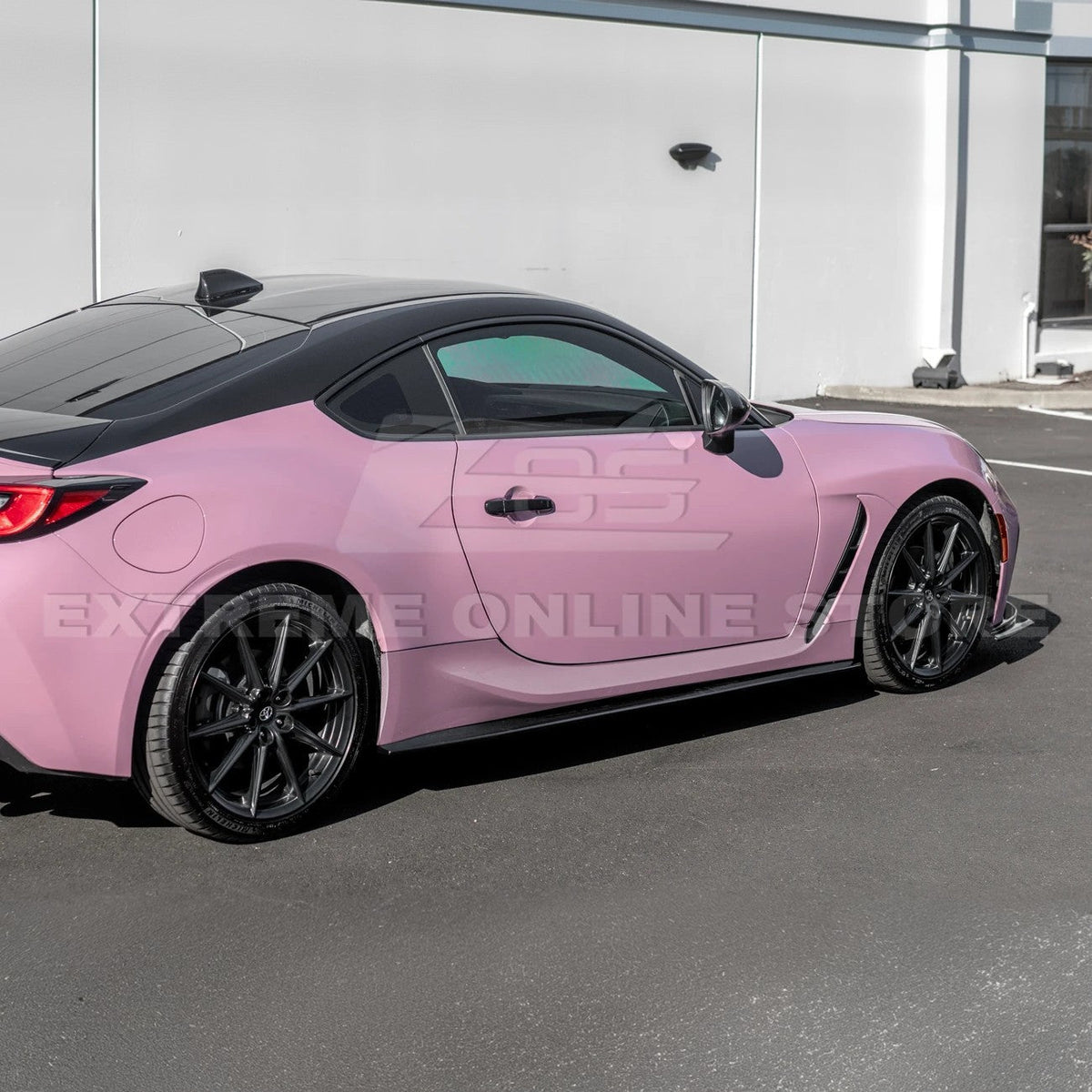 2022-Up Toyota GR86 AS Style ABS Plastic Matte Black Front Splitter Side Skirt image 26