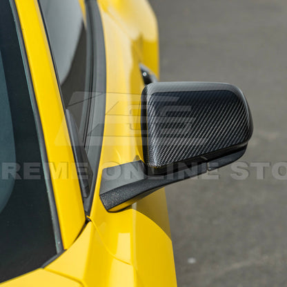 2015-Up Ford Mustang DRY Carbon Fiber Side Mirror Cap Cover Pair image 9
