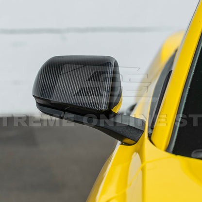 2015-Up Ford Mustang DRY Carbon Fiber Side Mirror Cap Cover Pair image 7